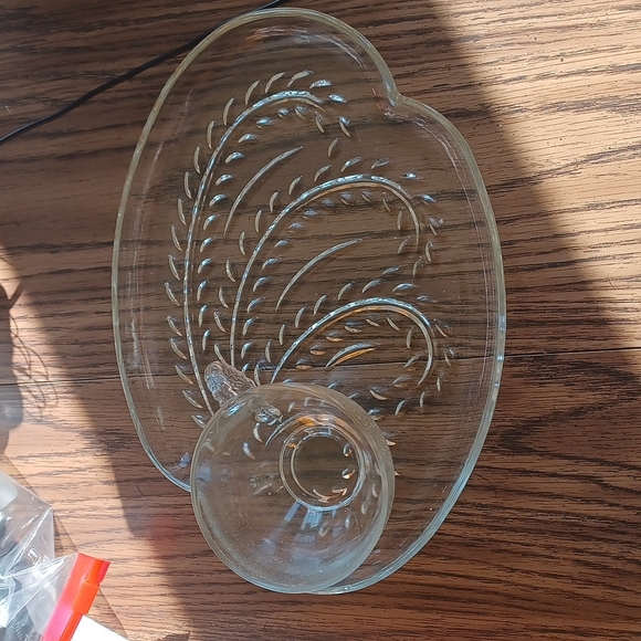 Vintage Federal Glass, "Homestead" also known as "Hospitality" Snack Set. - Picture 3 of 3